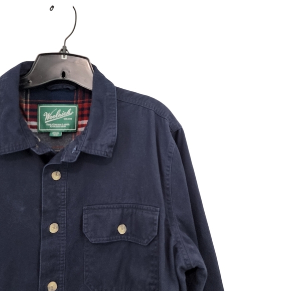 Woolrich Men's 100% Cotton Flannel Lined Shirt Jacket - M - Picture 2 of 7